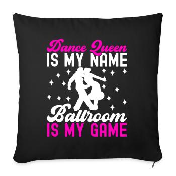 Danse de salon Danseuses de salon Danseuses de salon Danseuses de salon - Housse de coussin décorative 45 x 45 cm - noir - Devant