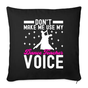 Danse de salon Danseuses de salon Danseuses de salon Danseuses de salon - Housse de coussin décorative 45 x 45 cm - noir - Devant
