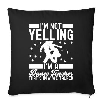 Danse de salon Danseuses de salon Danseuses de salon Danseuses de salon - Housse de coussin décorative 45 x 45 cm - noir - Devant
