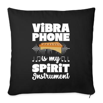 Vibraphon Vibraphonist - Sofakissenbezug 45 x 45 cm - Schwarz - Vorne