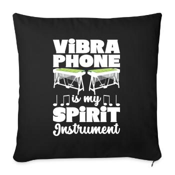 Vibraphon Vibraphonist - Sofakissenbezug 45 x 45 cm - Schwarz - Vorne