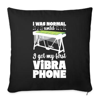 Vibraphon Vibraphonist - Sofakissenbezug 45 x 45 cm - Schwarz - Vorne