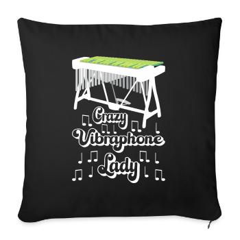 Vibraphon Vibraphonist - Sofakissenbezug 45 x 45 cm - Schwarz - Vorne