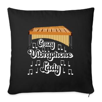Vibraphon Vibraphonist - Sofakissenbezug 45 x 45 cm - Schwarz - Vorne