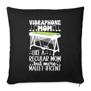 Vibraphon Vibraphonist - Sofakissenbezug 45 x 45 cm - Schwarz - Vorne