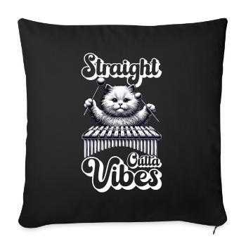 Vibraphon Vibraphonist - Sofakissenbezug 45 x 45 cm - Schwarz - Vorne