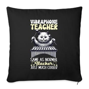 Vibraphon Vibraphonist - Sofakissenbezug 45 x 45 cm - Schwarz - Vorne
