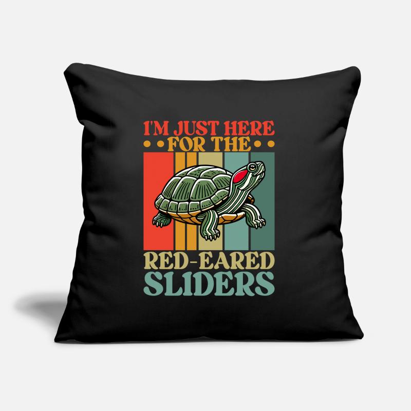 Turtle Red-eared Turtle Sofa pillowcase 17,3'' x 17,3'' (45 x 45 cm)