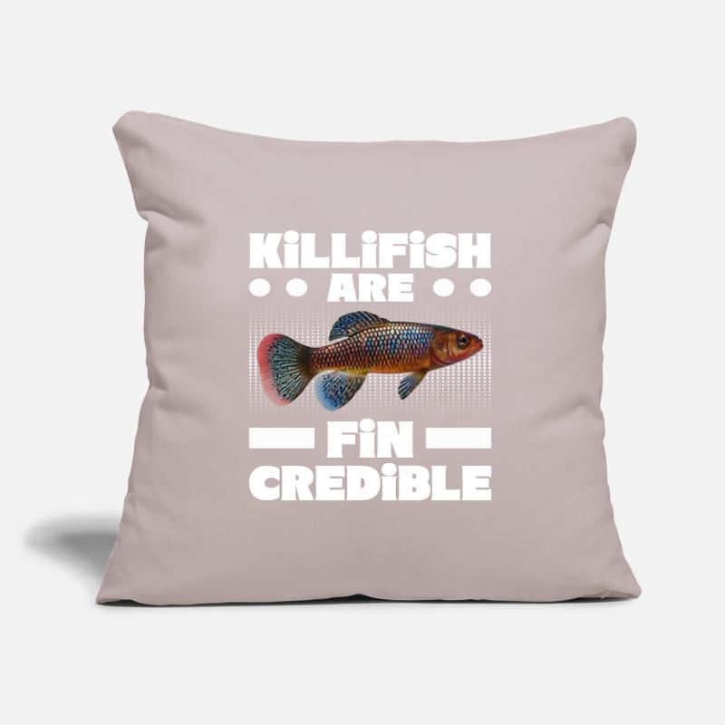 Killifish Quarium Fish Housse de coussin décorative 45 x 45 cm