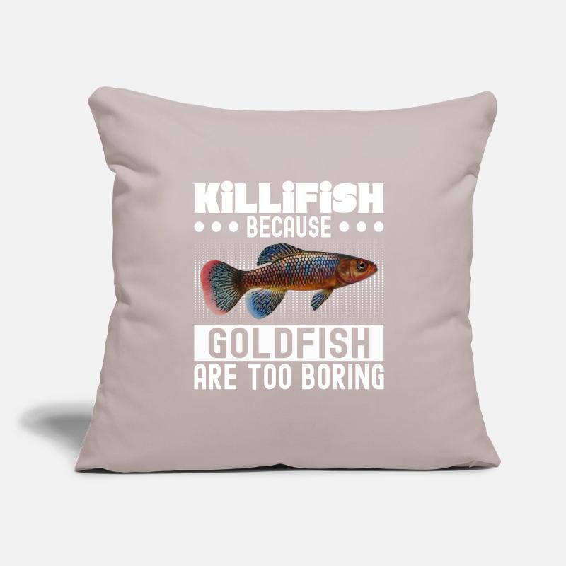 Killifish Quarium Fish Housse de coussin décorative 45 x 45 cm