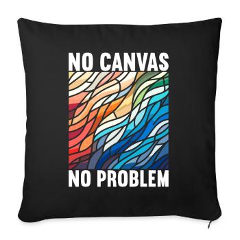 Vitrail artiste Vitrail Art - Housse de coussin décorative 45 x 45 cm - noir - Devant