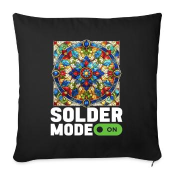 Vitrail artiste Vitrail Art - Housse de coussin décorative 45 x 45 cm - noir - Devant