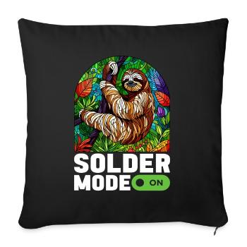 Vitrail artiste Vitrail Art - Housse de coussin décorative 45 x 45 cm - noir - Devant