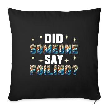 Vitrail artiste Vitrail Art - Housse de coussin décorative 45 x 45 cm - noir - Devant