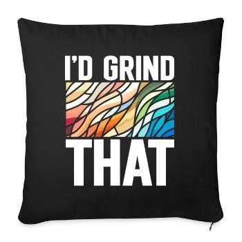 Vitrail artiste Vitrail Art - Housse de coussin décorative 45 x 45 cm - noir - Devant