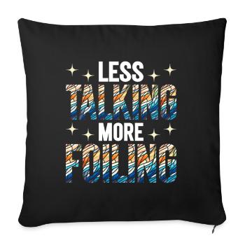 Vitrail artiste Vitrail Art - Housse de coussin décorative 45 x 45 cm - noir - Devant