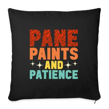 Vitrail artiste Vitrail Art - Housse de coussin décorative 45 x 45 cm - noir - Devant