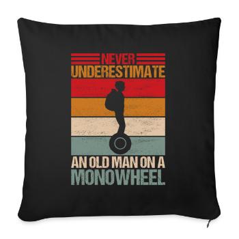 EUC Monowheel - Sofa pillowcase 17,3'' x 17,3'' (45 x 45 cm) - black - Front