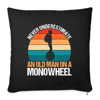 EUC Monowheel - Sofa pillowcase 17,3'' x 17,3'' (45 x 45 cm) - black - Front