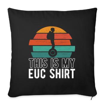 EUC Monowheel - Sofa pillowcase 17,3'' x 17,3'' (45 x 45 cm) - black - Front