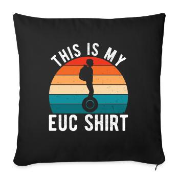 EUC Monowheel - Sofa pillowcase 17,3'' x 17,3'' (45 x 45 cm) - black - Front