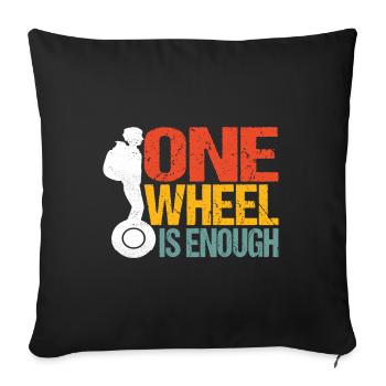 EUC Monowheel - Sofa pillowcase 17,3'' x 17,3'' (45 x 45 cm) - black - Front