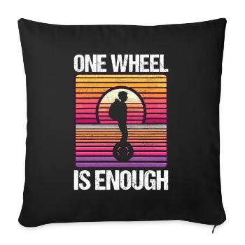 EUC Monowheel - Sofa pillowcase 17,3'' x 17,3'' (45 x 45 cm) - black - Front