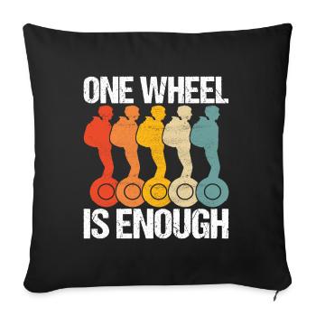 EUC Monowheel - Sofa pillowcase 17,3'' x 17,3'' (45 x 45 cm) - black - Front