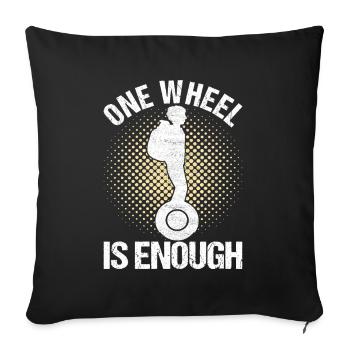 EUC Monowheel - Sofa pillowcase 17,3'' x 17,3'' (45 x 45 cm) - black - Front