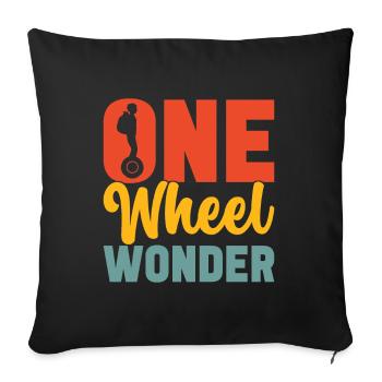 EUC Monowheel - Sofa pillowcase 17,3'' x 17,3'' (45 x 45 cm) - black - Front
