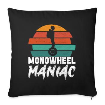 EUC Monowheel - Sofa pillowcase 17,3'' x 17,3'' (45 x 45 cm) - black - Front
