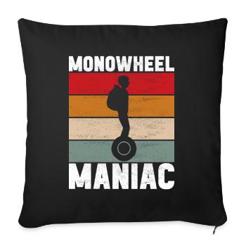 EUC Monowheel - Sofa pillowcase 17,3'' x 17,3'' (45 x 45 cm) - black - Front