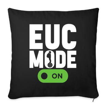 EUC Monowheel - Sofa pillowcase 17,3'' x 17,3'' (45 x 45 cm) - black - Front