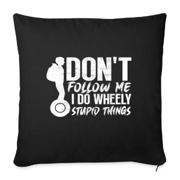 EUC Monowheel - Sofa pillowcase 17,3'' x 17,3'' (45 x 45 cm) - black - Front