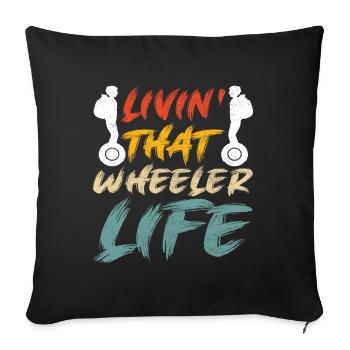 EUC Monowheel - Sofa pillowcase 17,3'' x 17,3'' (45 x 45 cm) - black - Front