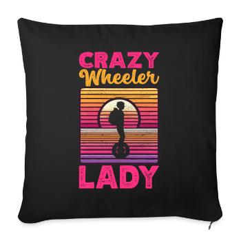 EUC Monowheel - Sofa pillowcase 17,3'' x 17,3'' (45 x 45 cm) - black - Front