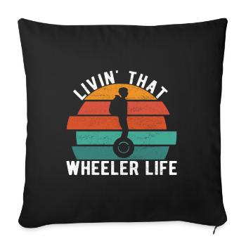 EUC Monowheel - Sofa pillowcase 17,3'' x 17,3'' (45 x 45 cm) - black - Front
