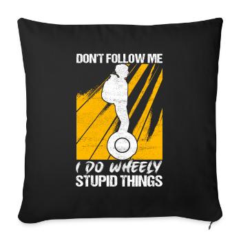 EUC Monowheel - Sofa pillowcase 17,3'' x 17,3'' (45 x 45 cm) - black - Front