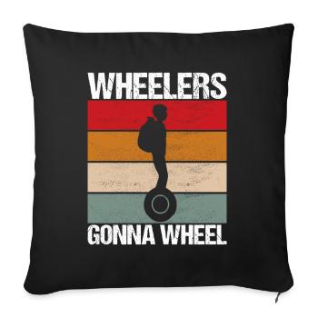 EUC Monowheel - Sofa pillowcase 17,3'' x 17,3'' (45 x 45 cm) - black - Front