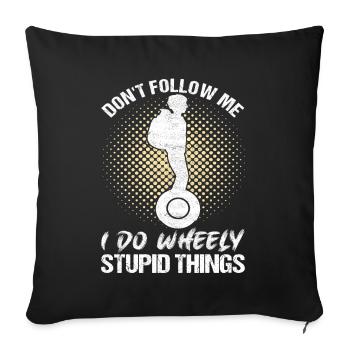 EUC Monowheel - Sofa pillowcase 17,3'' x 17,3'' (45 x 45 cm) - black - Front