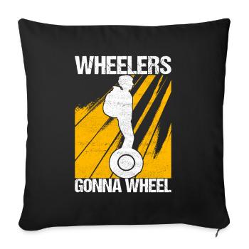 EUC Monowheel - Sofa pillowcase 17,3'' x 17,3'' (45 x 45 cm) - black - Front