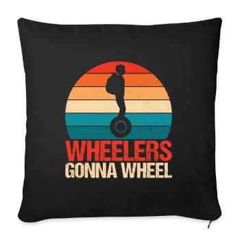 EUC Monowheel - Sofa pillowcase 17,3'' x 17,3'' (45 x 45 cm) - black - Front