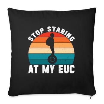 EUC Monowheel - Sofa pillowcase 17,3'' x 17,3'' (45 x 45 cm) - black - Front