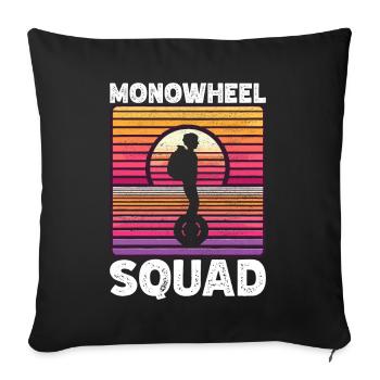 EUC Monowheel - Sofa pillowcase 17,3'' x 17,3'' (45 x 45 cm) - black - Front