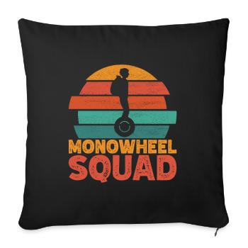 EUC Monoroue - Housse de coussin décorative 45 x 45 cm - noir - Devant