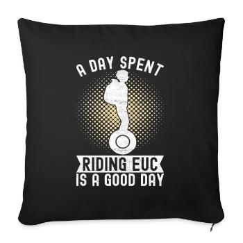 EUC Monowheel - Sofa pillowcase 17,3'' x 17,3'' (45 x 45 cm) - black - Front