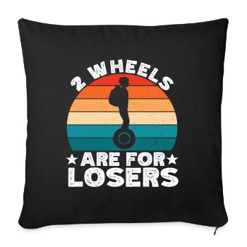 EUC Monowheel - Sofa pillowcase 17,3'' x 17,3'' (45 x 45 cm) - black - Front