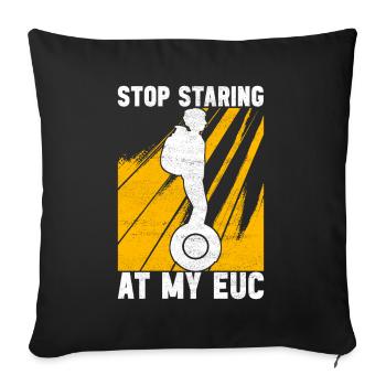 EUC Monoroue - Housse de coussin décorative 45 x 45 cm - noir - Devant