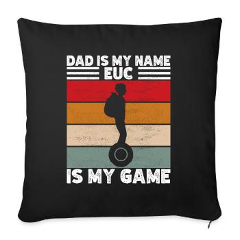 EUC Monoroue - Housse de coussin décorative 45 x 45 cm - noir - Devant