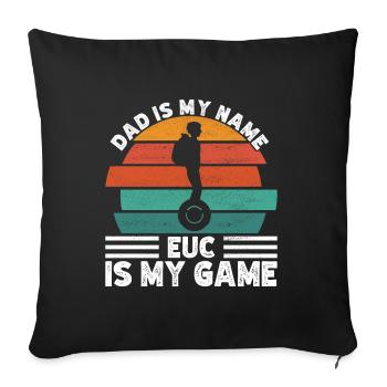 EUC Monoroue - Housse de coussin décorative 45 x 45 cm - noir - Devant